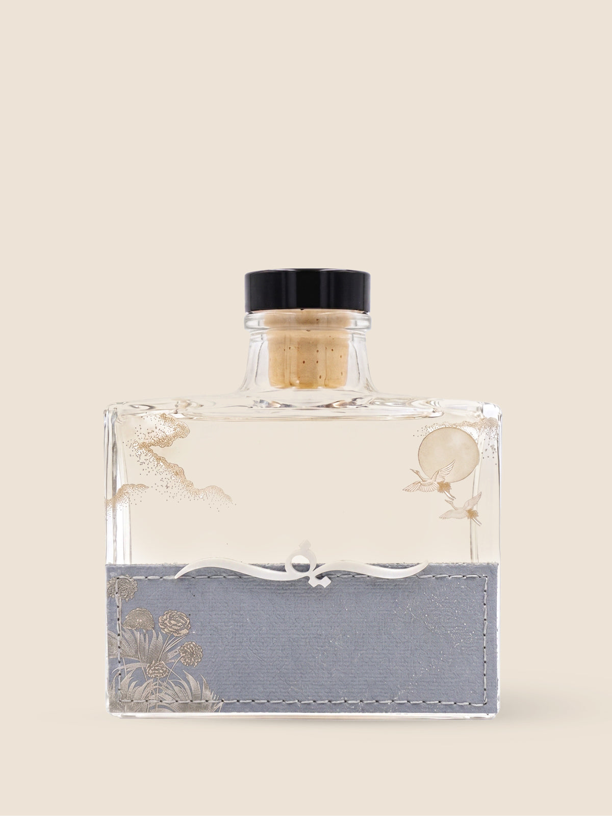 Personalized Half-Leather Printed Reed Diffuser – 120 ml | Personalized half-leather printed diffuser