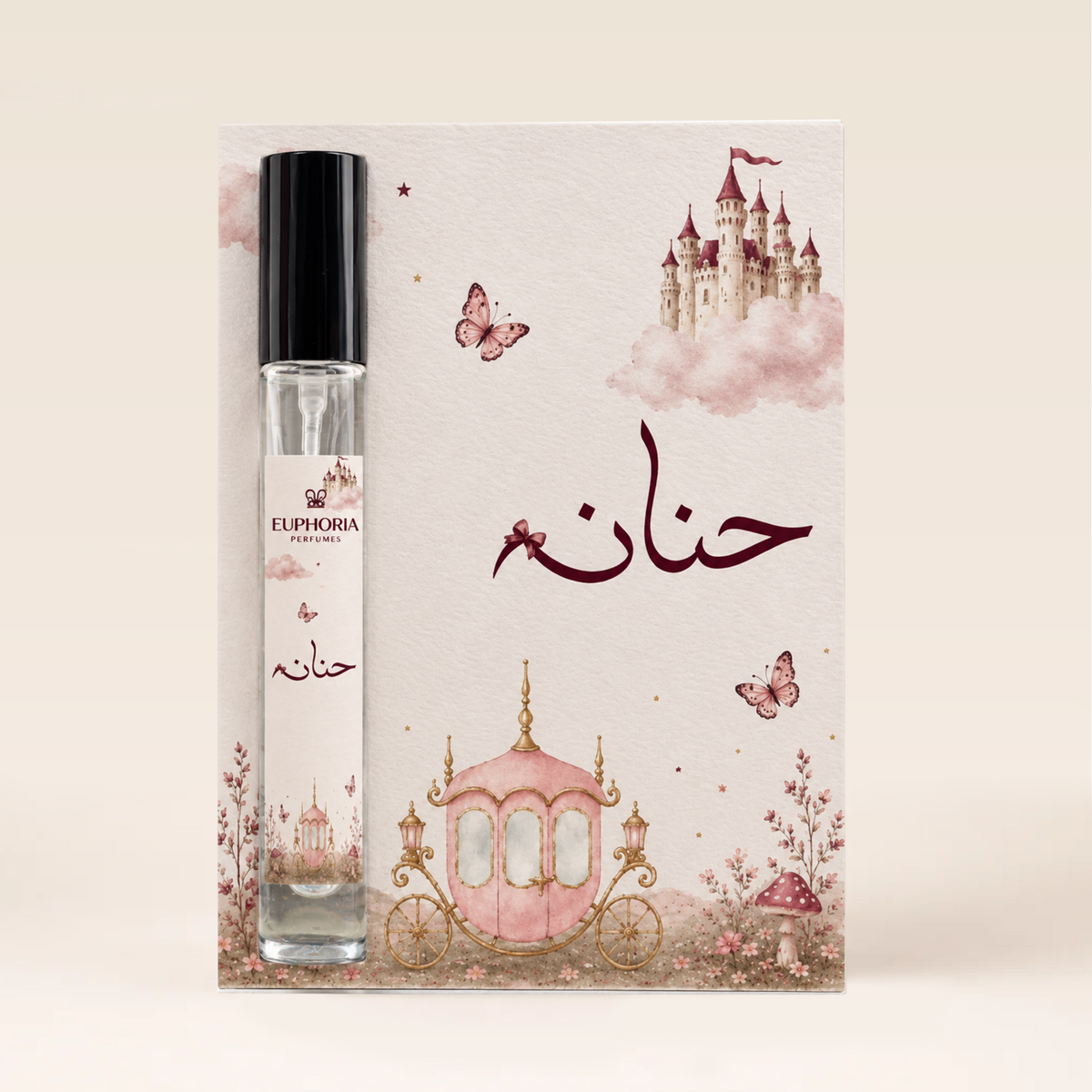 Personalized Perfume Card 15 ml with custom theme printing by Euphoria Perfumes