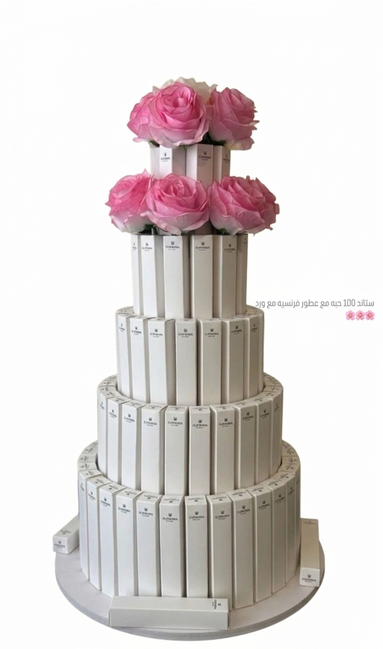 Personalized pyramid favor stand by Euphoria Perfumes